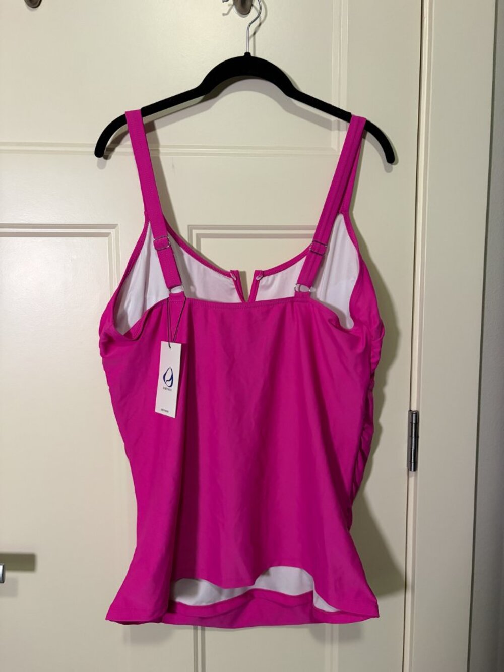 New 3X Pink Tankini Swim Top - Picture 3 of 10